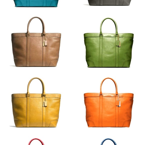 This is a smart looking authentic used Coach Bleeker Legacy Weekender Tote - Picture 4 of 5